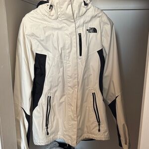The North Face Snow Jacket in White and Black